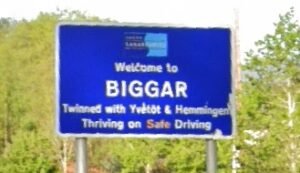 signpost for Biggar