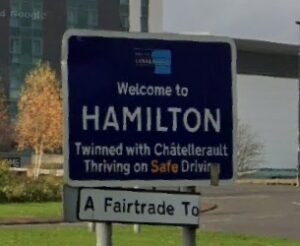 signpost for hamilton
