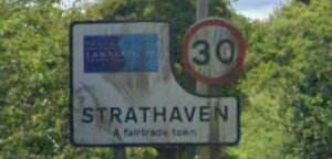 signpost for Strathaven